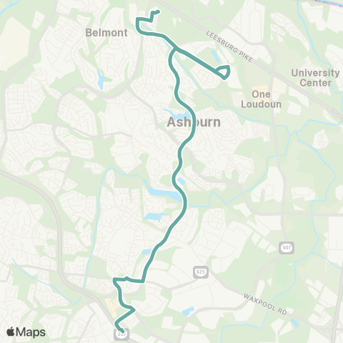 Loudoun County Transit Ashburn Village map