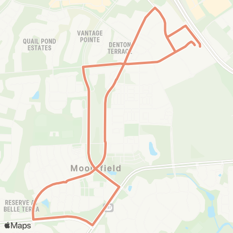 Loudoun County Transit Moorefield map