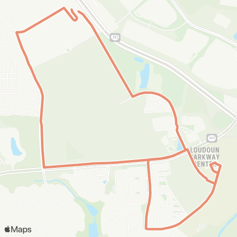 Loudoun County Transit Westwind Farm map