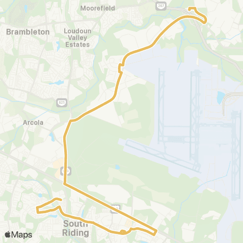 Loudoun County Transit South Riding map