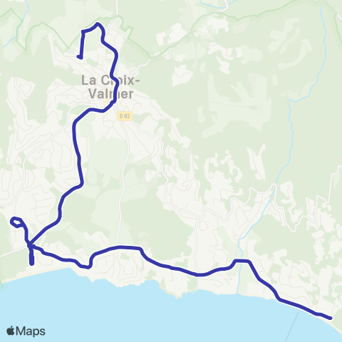 Navette de la Croix-Valmer Navette de la Croix-Valmer map