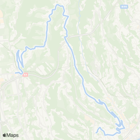 Lignes d'Azur Collège de l'Archet - les Cappan Croisement map