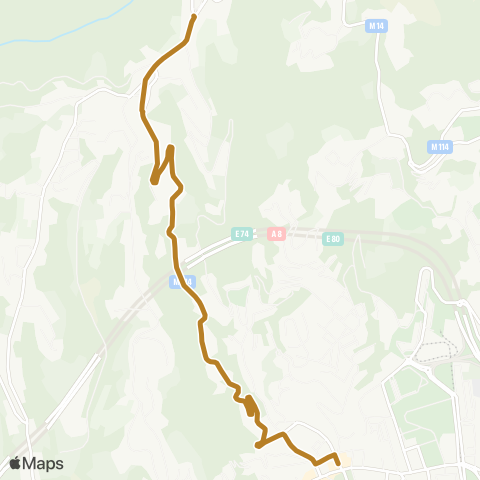 Lignes d'Azur Saint Sylvestre - Saint Pancrace map