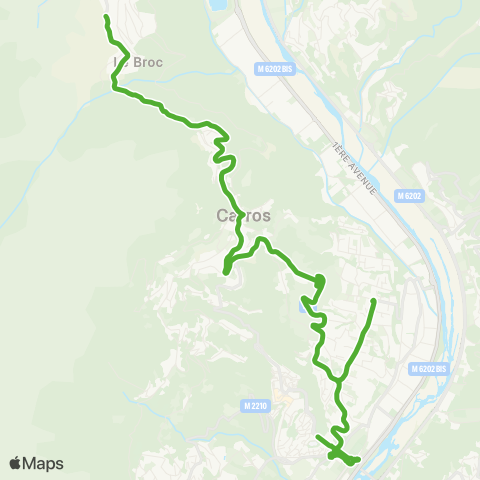 Lignes d'Azur Langevin - la Fontonne / le Broc map
