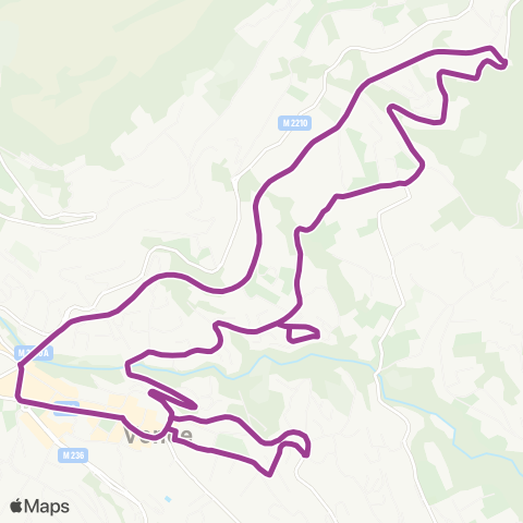 Lignes d'Azur Navette Vence 3 map