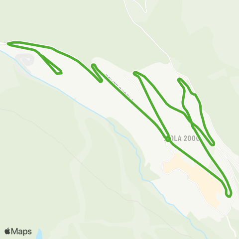 Lignes d'Azur Navette interne Isola 2000 map
