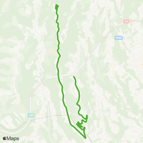 Lignes d'Azur Pont du Génie - Madeleine Supérieur - la Madeleine - Hameaux de la Costière map