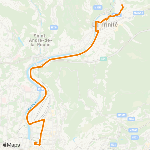 Lignes d'Azur Vauban - les Chênes Verts map