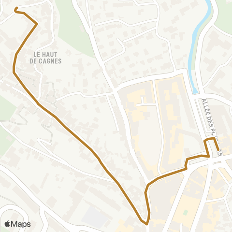 Lignes d'Azur Place Wéry - Square Bourdet map