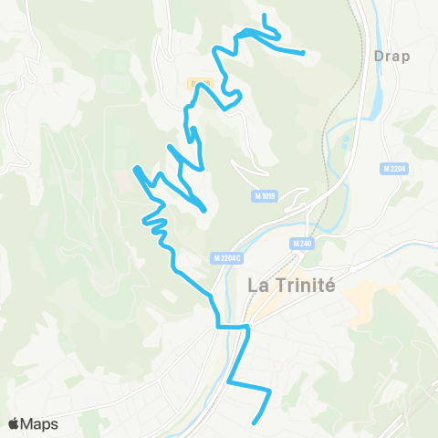 Lignes d'Azur La Plana Matisse - Collège de la Bourgade map