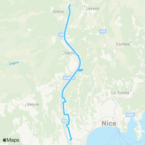 Lignes d'Azur Plan du Var - CADAM Centre administratif map