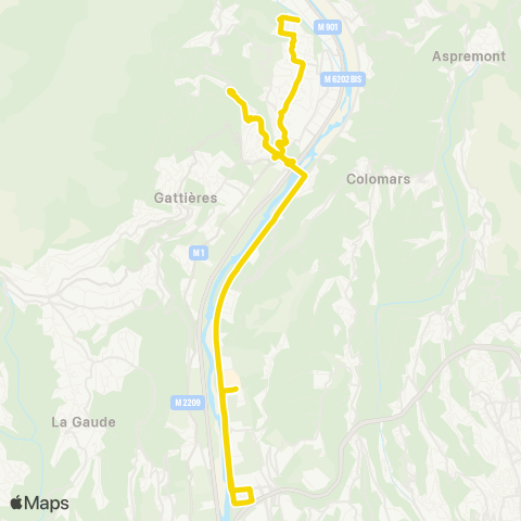 Lignes d'Azur Langevin - Pagnol - Lei Feirrièro - Ctre comm. Lingostière map