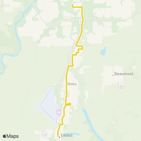 Leduc Transit Leduc - Nisku - Edmonton map