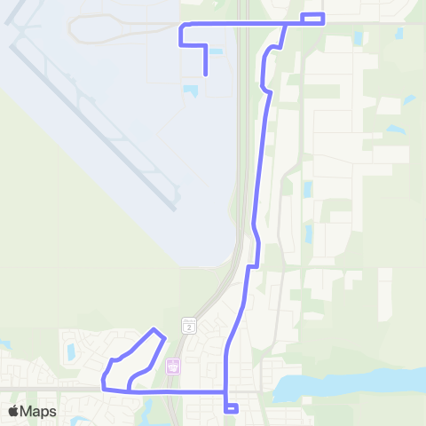 Leduc Transit Leduc - Nisku - Eia map