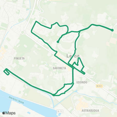 Lejoan Busa Ambulatorio de Areeta map