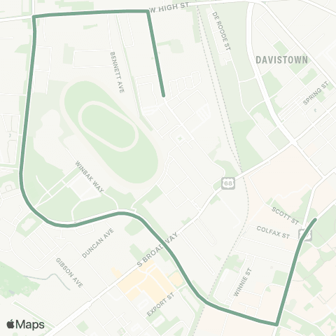 Lextran Red Mile map