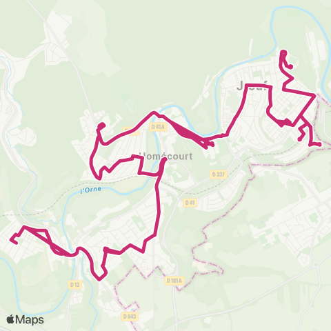 Le Fil Auboue Curie - Joeuf Ehpad map