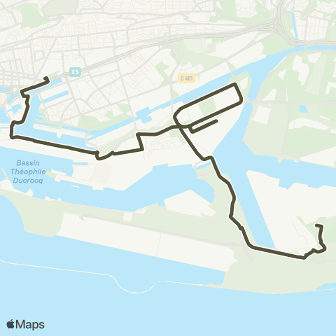 LiA Gares - Zone Industrielle et Portuaire map