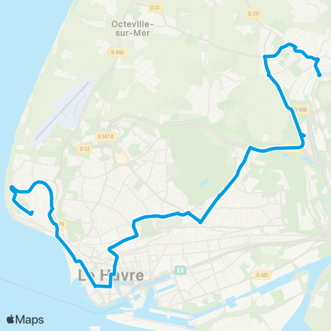 LiA La Hève - Cité des Abbesses map