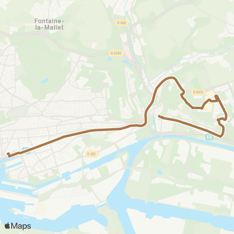 LiA Place d'Armes - Gares map