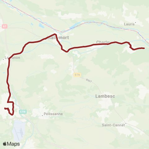 Libébus La Roque - Salon map