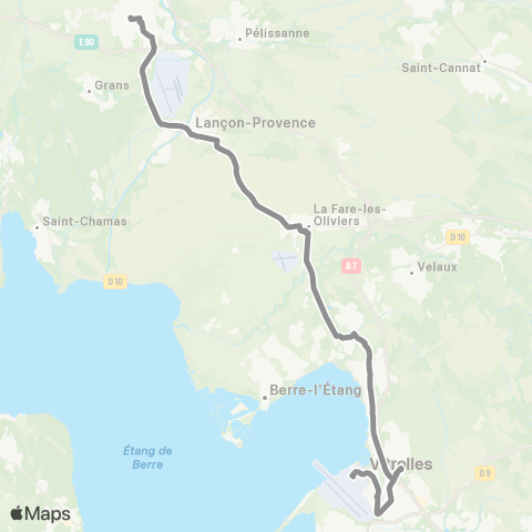 Libébus Salon / Lançon / Rognac / Vitrolles / Aéroport map