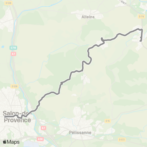 Libébus Vernegues - Cazan - Salon map