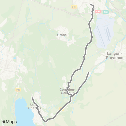 Libébus St Chamas / Cornillon / Salon map