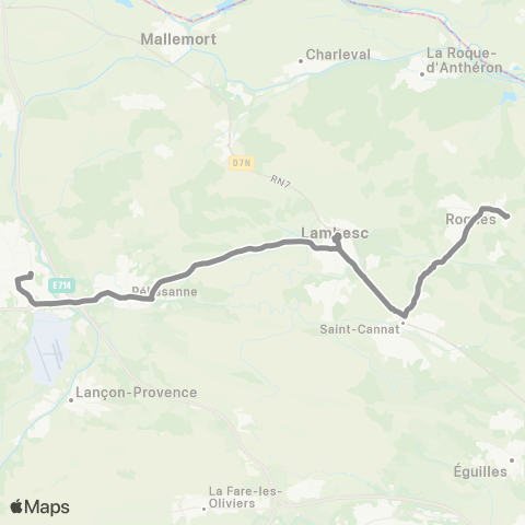 Libébus Rognes / St Cannat / Lambesc / Salon map