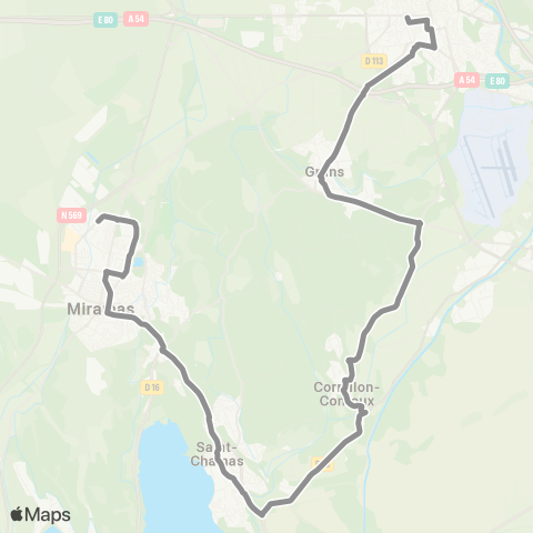 Libébus Berre-St Chamas-Miramas-Grans-Salon map