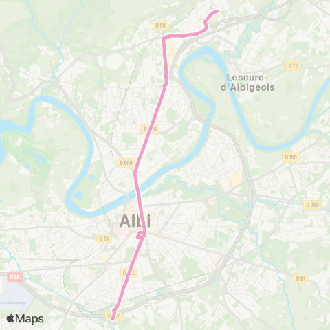LibéA Najac - Parking Mézard map