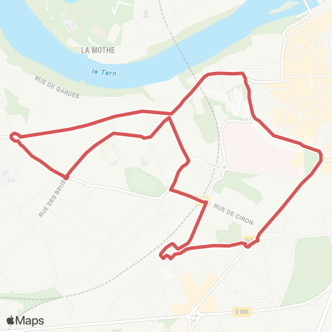 LibéA Gare Albi-Ville - Cathédrale map