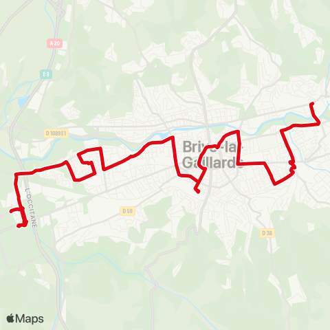 Libéo PEM Brive Laroche - Centre commercial E. map