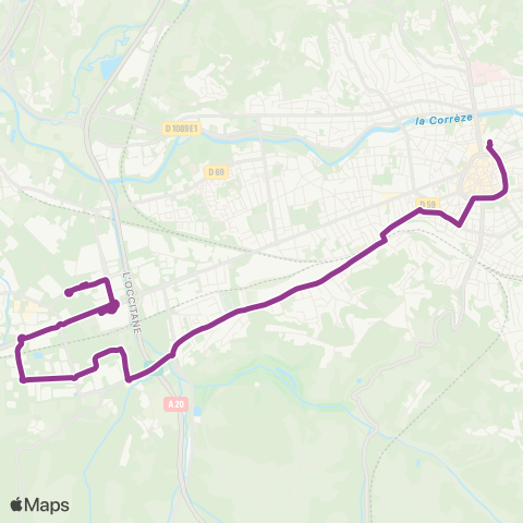 Libéo PEM Brive Laroche - Place du 14 juillet map