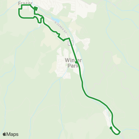 The Lift West Fraser Express map