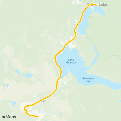The Lift Rocky Express map