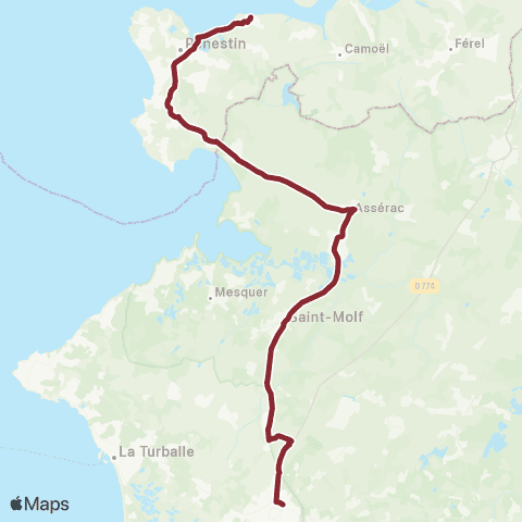 Lila Presqu'île Pénestin / Assérac / St-Molf / Guérande map