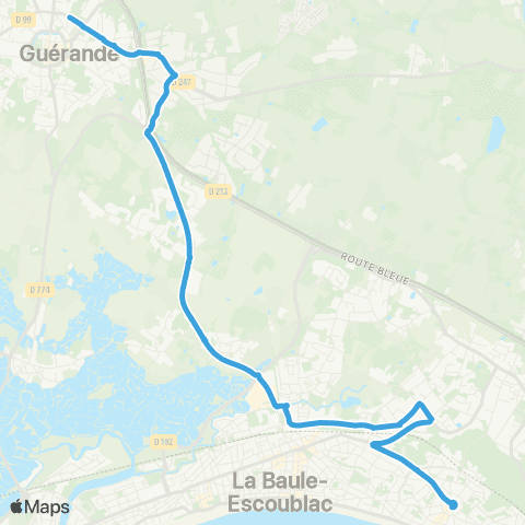 Lila Presqu'île Guérande / La Baule map