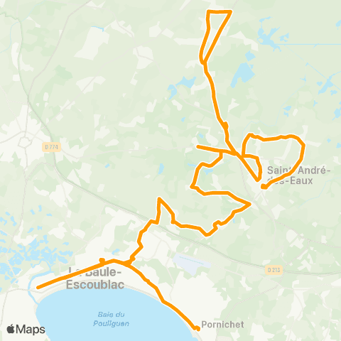 Lila Presqu'île - Scolaires La Baule-Escoublac - Cité Scolaire Grand Air map