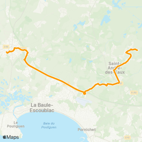 Lila Presqu'île - Scolaires Guérande - Collèges map