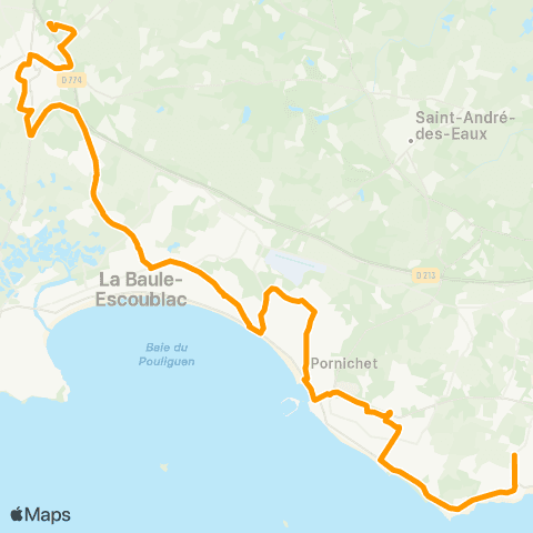 Lila Presqu'île - Scolaires Guérande - Lycées map