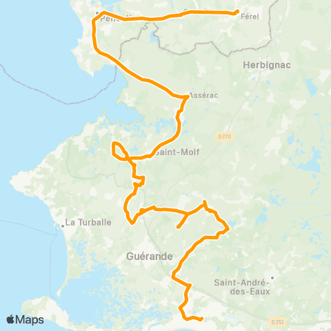 Lila Presqu'île - Scolaires La Baule-Escoublac - Cité Scolaire Grand Air map