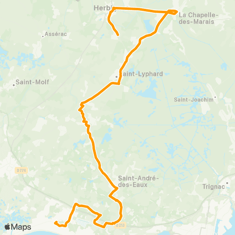 Lila Presqu'île - Scolaires La Baule-Escoublac - Cité Scolaire Grand Air map