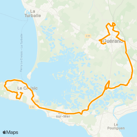 Lila Presqu'île - Scolaires Guérande - Collèges map