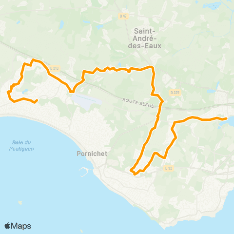 Lila Presqu'île - Scolaires La Baule-Escoublac - Cité Scolaire Grand Air map