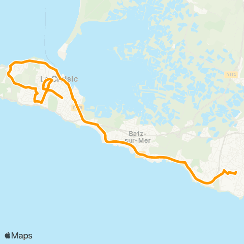 Lila Presqu'île - Scolaires Le Pouliguen - Collège Jules Verne map