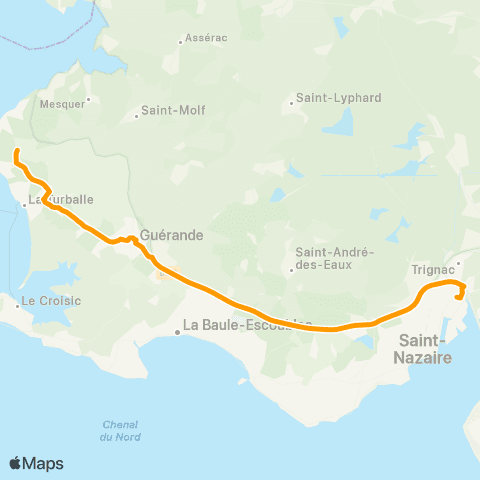 Lila Presqu'île - Scolaires St-Nazaire - Collège Ste-Thérèse map
