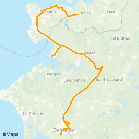 Lila Presqu'île - Scolaires Guérande - Lycées map