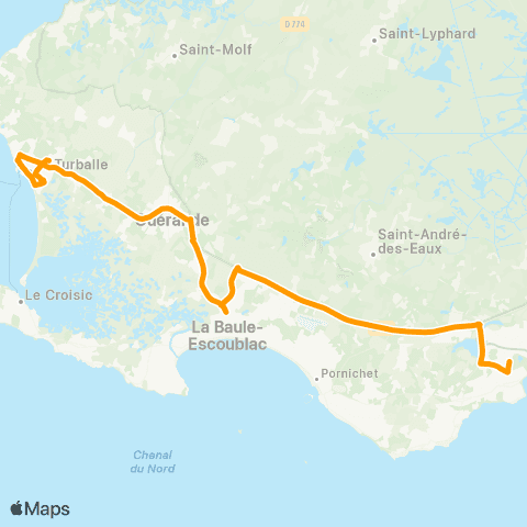 Lila Presqu'île - Scolaires St-Nazaire - Cité Scolaire map