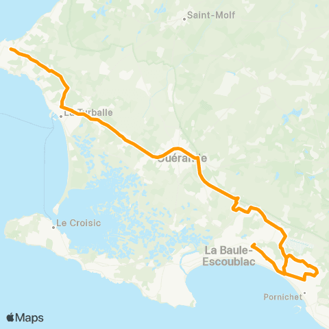 Lila Presqu'île - Scolaires La Baule-Escoublac - Cité Scolaire Grand Air map